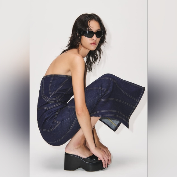 NWT Size Small Zara Denim dress - Picture 2 of 10